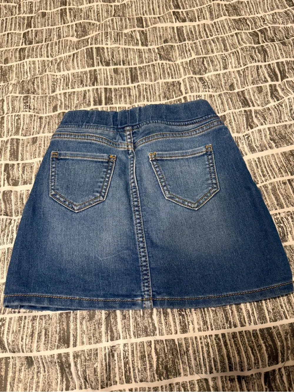 GAP Blue Denim Skirt with Drawstring